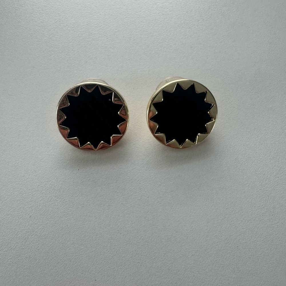 House of Harlow 1960 Black and Gold Earrings